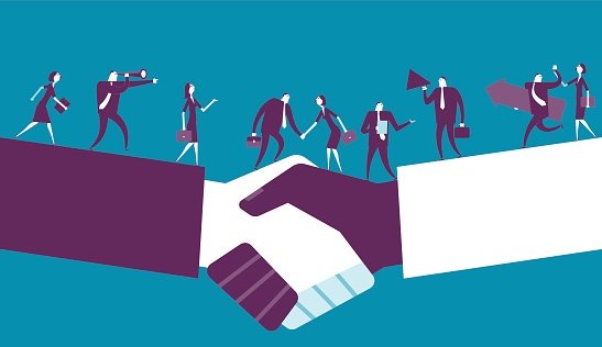 Vector illustration - Shake Hand